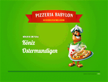 Tablet Screenshot of pizza-babylon.ch